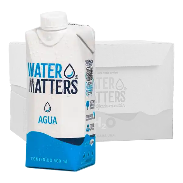 Water Matters 12 Tetra paks de 500 ml