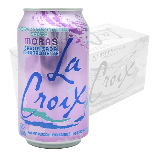 Lacroix agua natural saborizada 24 Latas de 355 ml