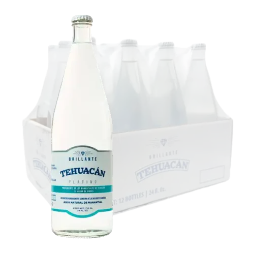 Tehuacán platino natural 12 botellas de 710 ml