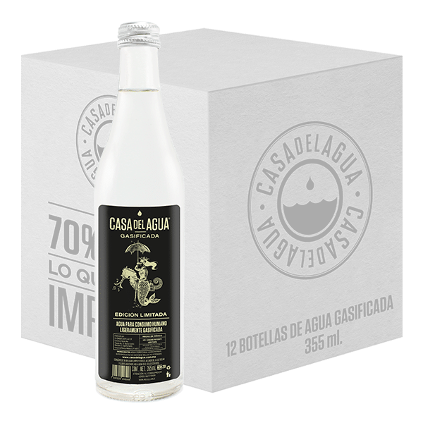 Casa del Agua gasificada 12 botellas de 355 ml