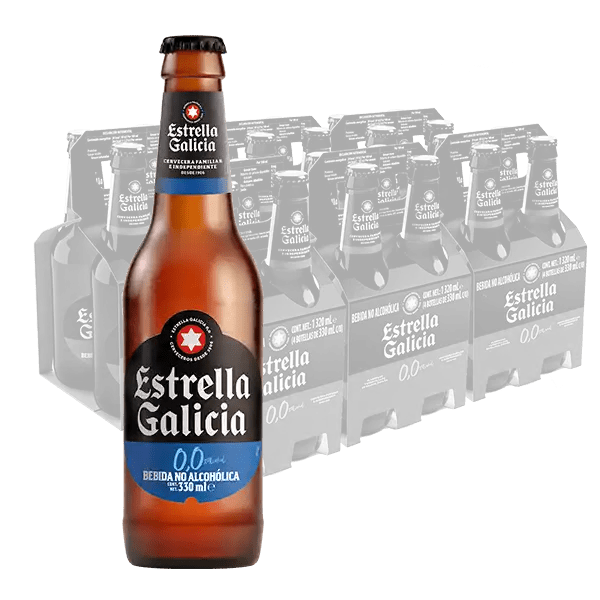 Estrella Galicia sin alcohol 24 botellas de 330 ml