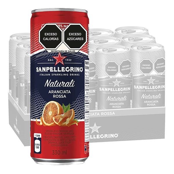 San Pellegrino gasificada saborizada lata 12 Latas de 330 ml