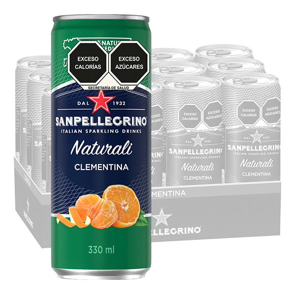 San Pellegrino gasificada saborizada lata 12 Latas de 330 ml