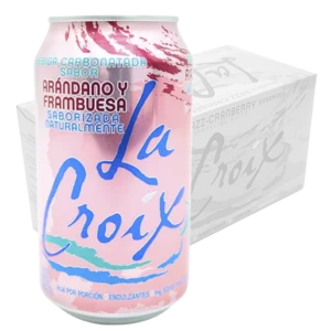 Lacroix agua natural saborizada 24 Latas de 355 ml