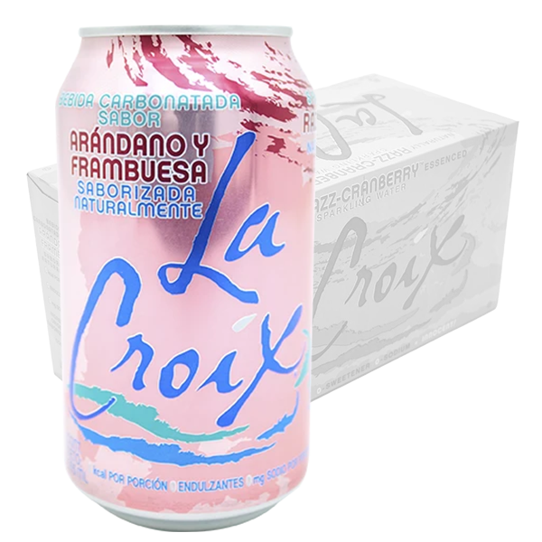 Lacroix agua natural saborizada 24 Latas de 355 ml