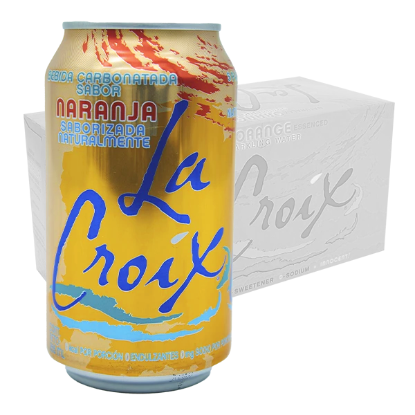 Lacroix agua natural saborizada 24 Latas de 355 ml