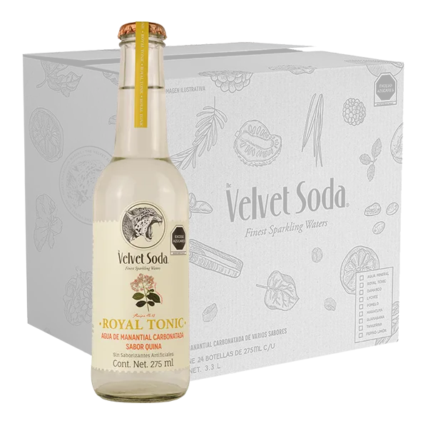 Velvet soda tonic 24 botellas de 275 ml