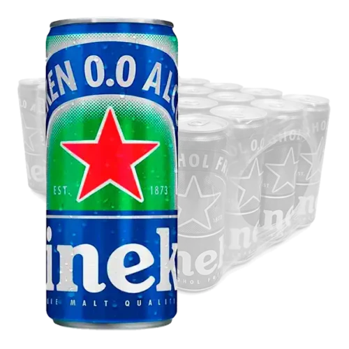 Heineken 0.0 lata 24 Latas de 355 ml