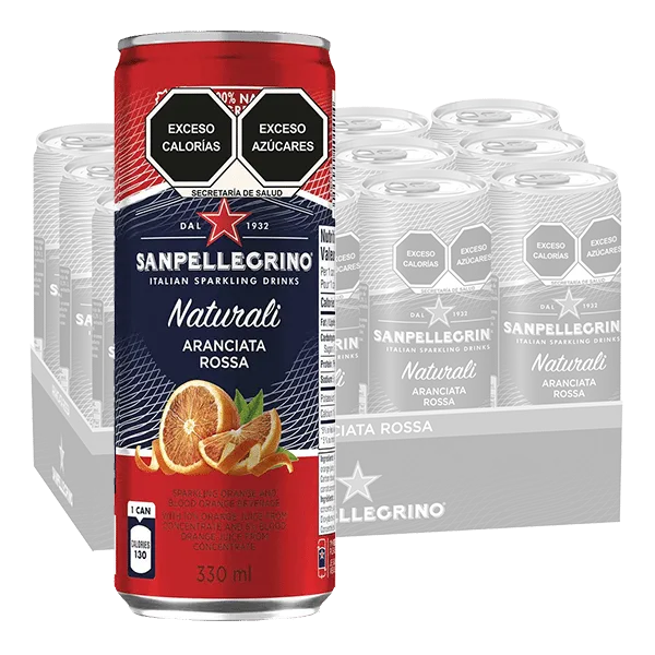 San Pellegrino gasificada saborizada lata 12 Latas de 330 ml