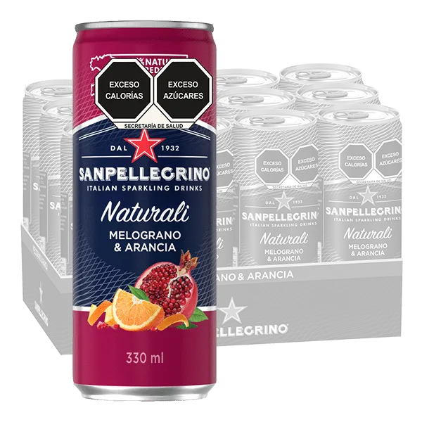 San Pellegrino gasificada saborizada lata 12 Latas de 330 ml