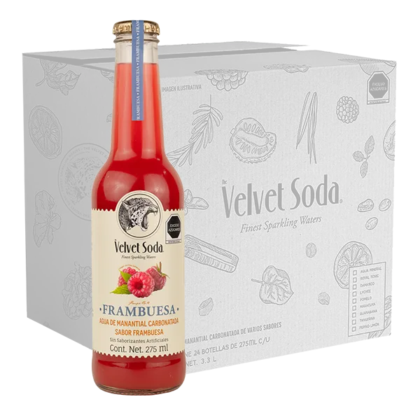 Velvet soda 12 botellas de 275 ml