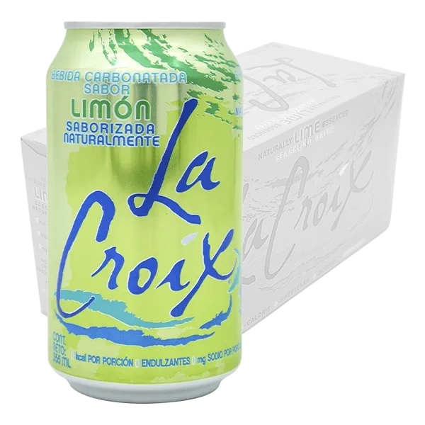 Lacroix agua natural saborizada 24 Latas de 355 ml