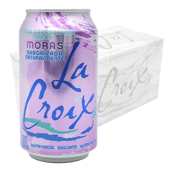 Lacroix agua natural saborizada 24 Latas de 355 ml