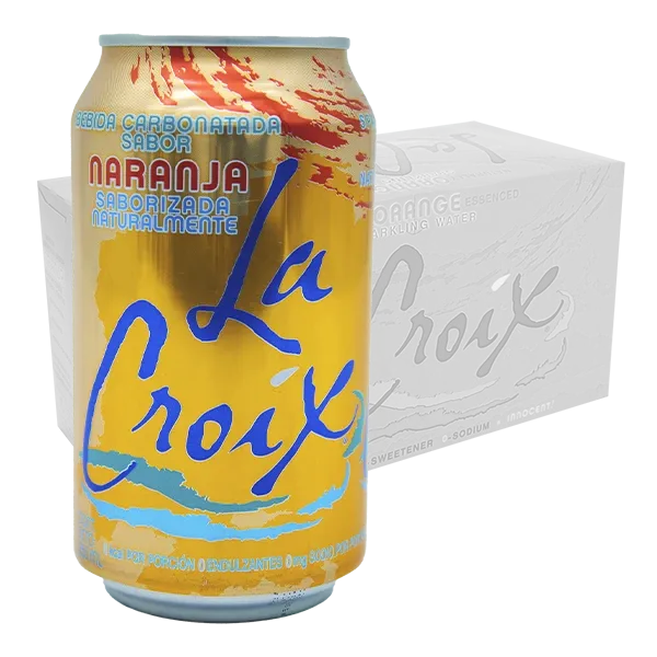 Lacroix agua natural saborizada 24 Latas de 355 ml